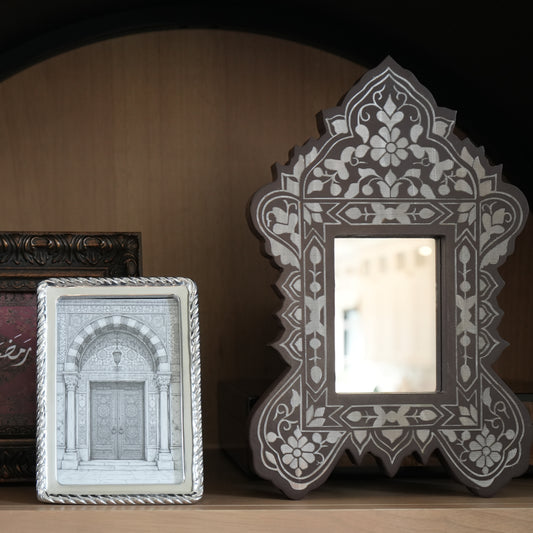 Damascene Keepsake Display Mirror