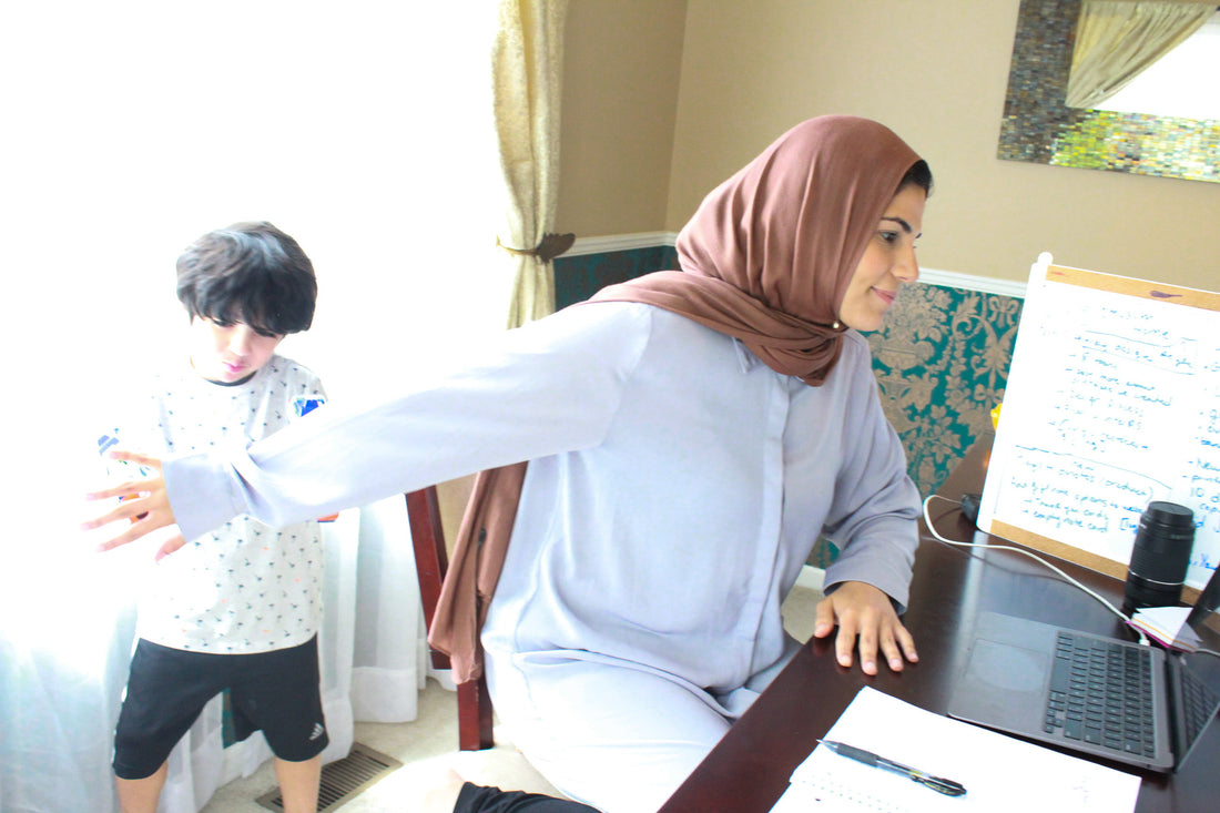 Founder Reem with her kids