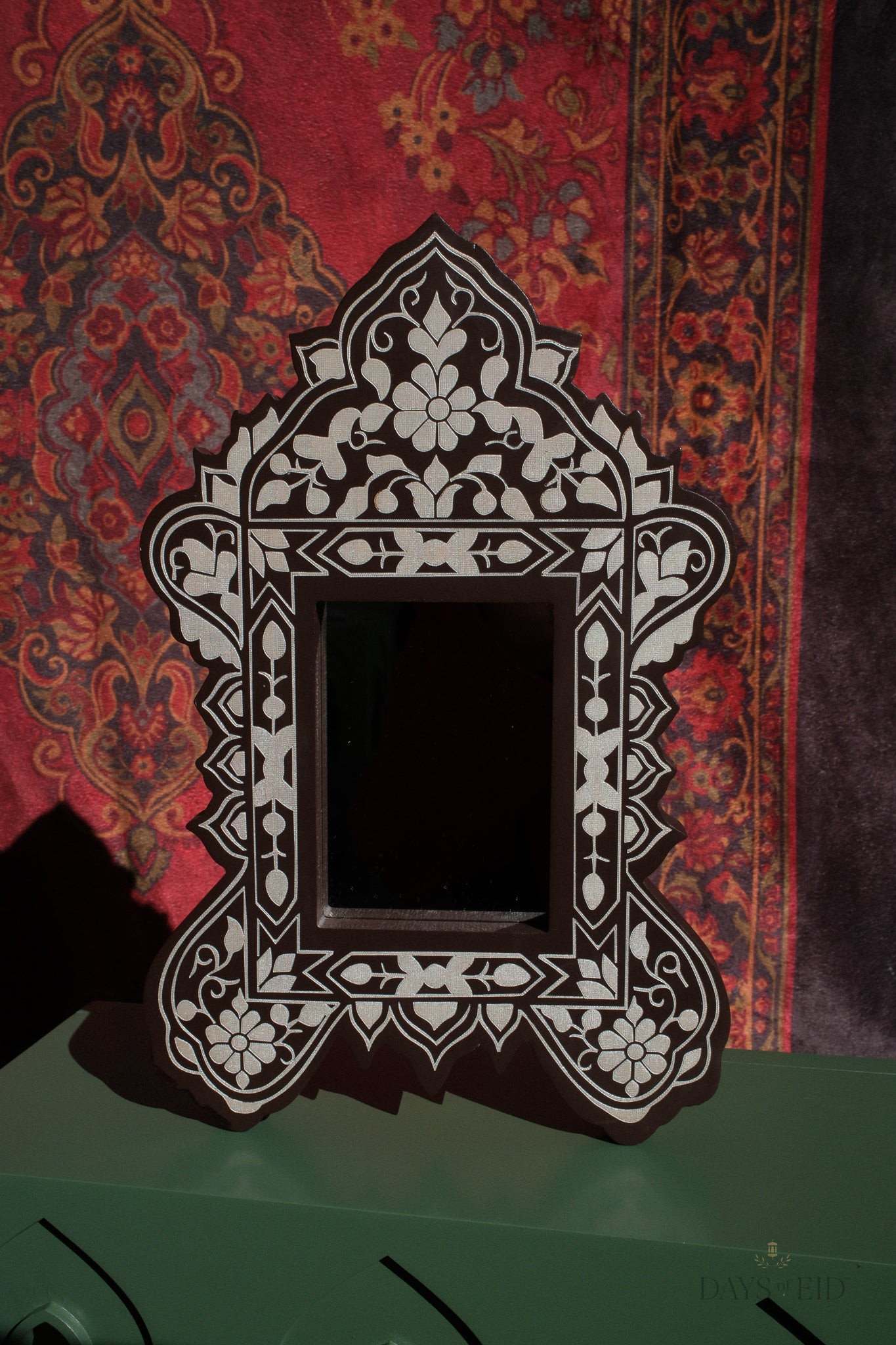 Damascene Keepsake Display Mirror