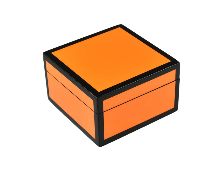 Orange with Black Trim - Square Box