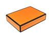 Orange with Black Trim - Stationery Box