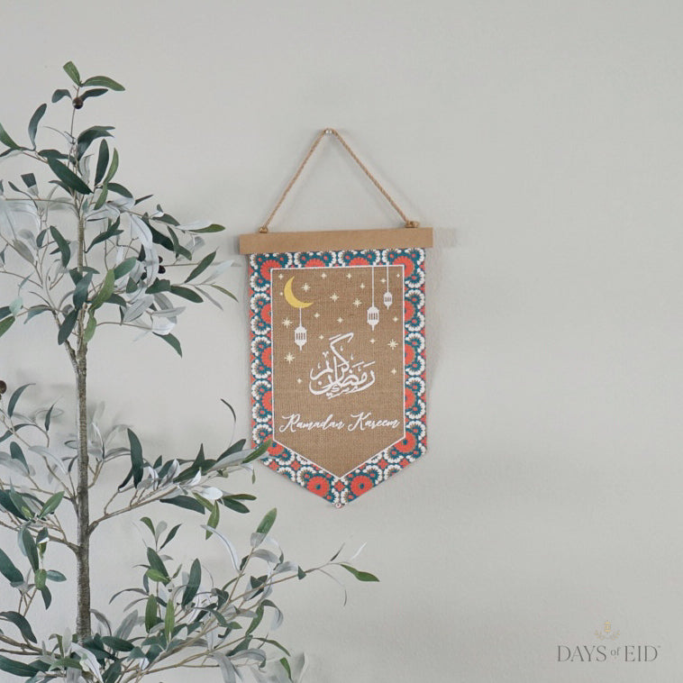 Burlap Ramadan Banner