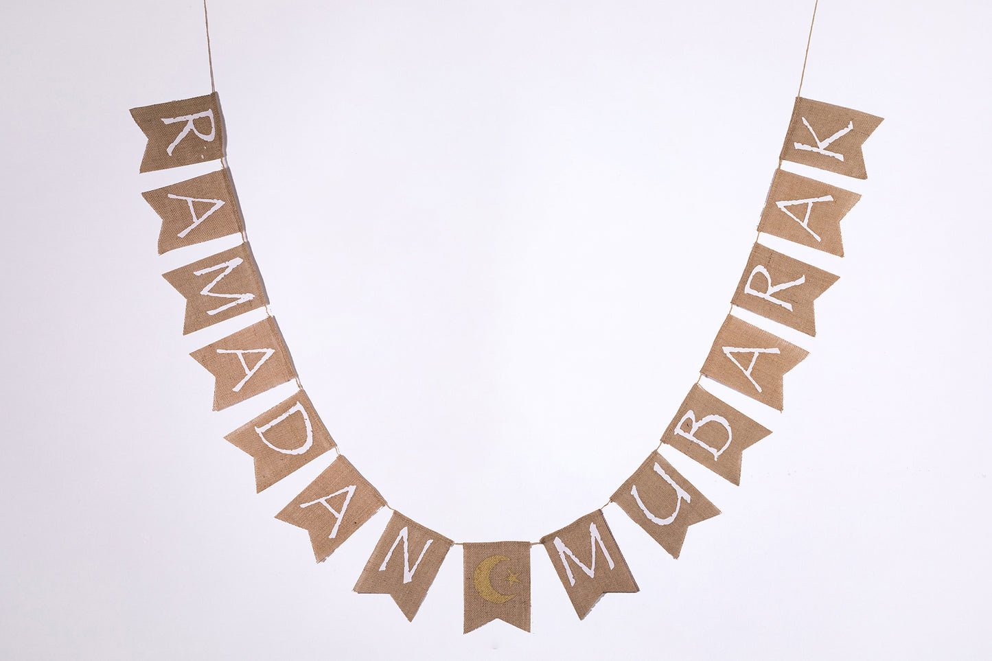 Ramadan Mubarak Burlap Banner