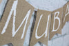 Eid Mubarak Burlap Banner minimal with moon detail