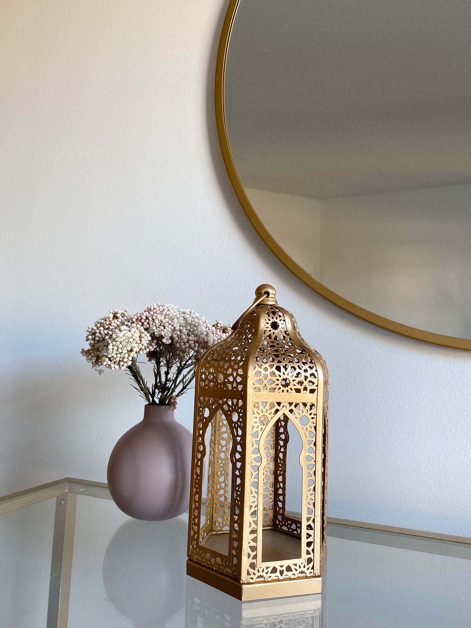 Mini Moroccan Lanterns gold filigree 