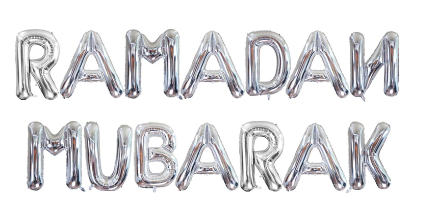 Ramadan Mubarak Balloon Banner