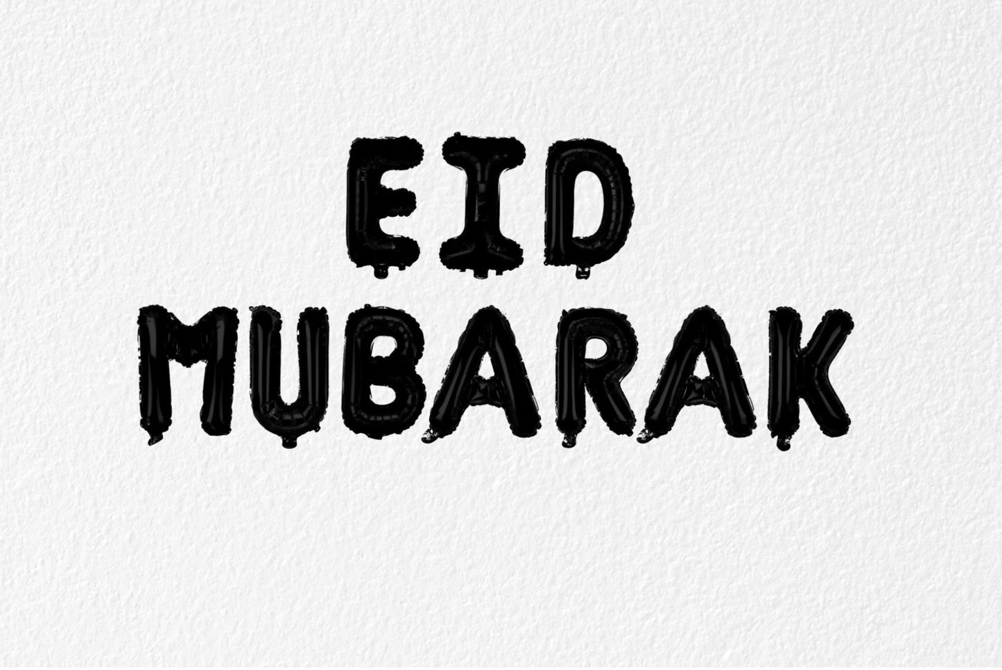Eid Mubarak Balloon Black