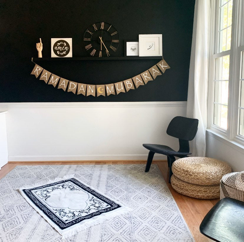 Ramadan Mubarak Burlap Banner